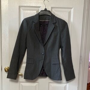 Y2K Zara Grey Office Business Blazer Made in Spain